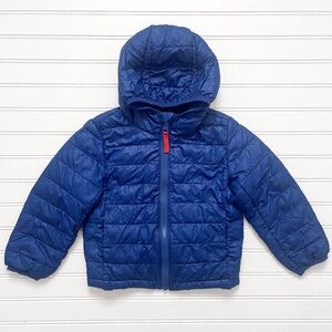 PRIMARY VGUC Royal Blue Hooded Puffer Jacket